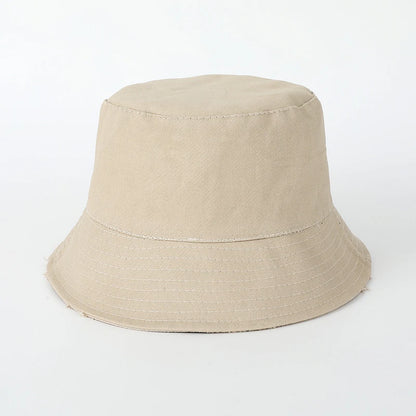 Solid Color Double Sided Fisherman Caps Women Autumn Spring