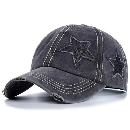 Retro Hole Baseball Cap For Women In Spring And Summer