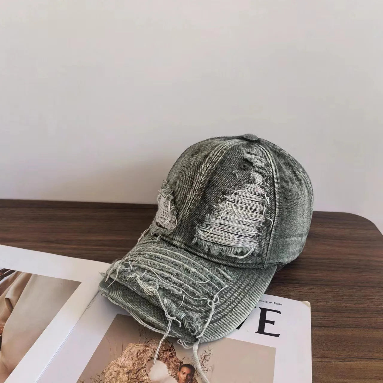 Distressed Baseball Cap For Men And Women