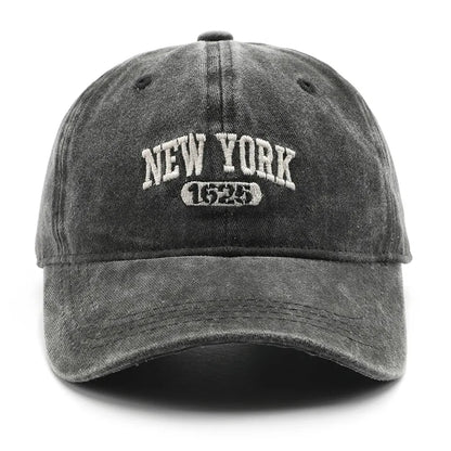 Retro New York Embroidery Baseball Hat for Men Women Vintage