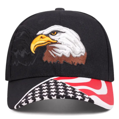 Eagle American Flag Embroidered Hip Hop Hat