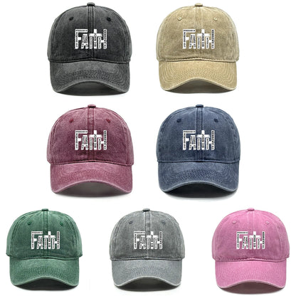 Baseball Cap Black White Printed Adjustable Snapback Bible Cap