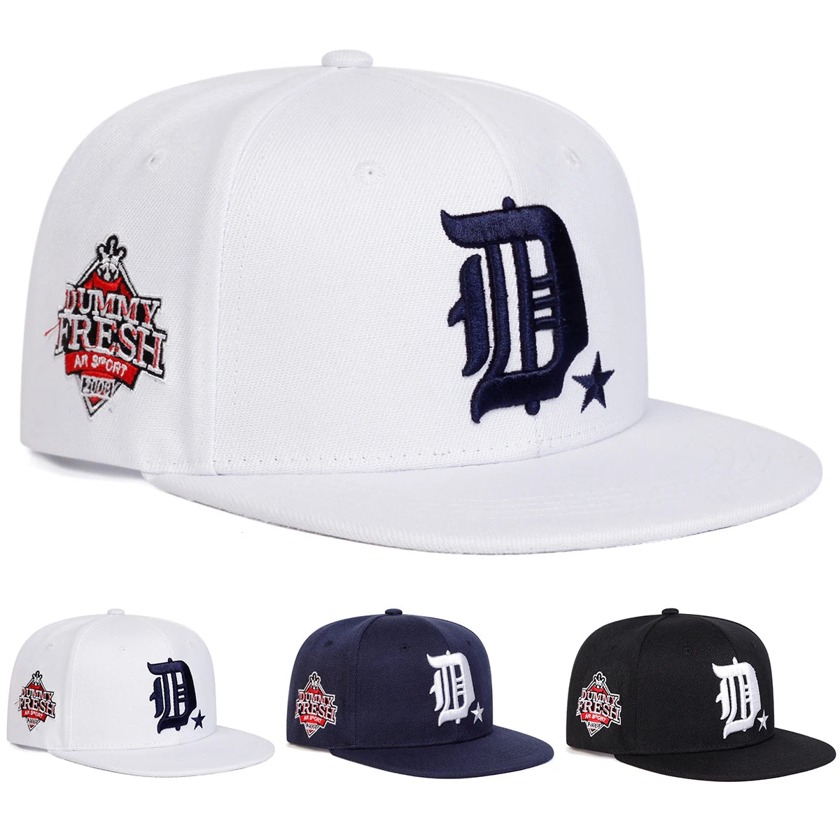Unisex D Letter Side Dummy Fresh Embroidery Hip-hop Hats Spring