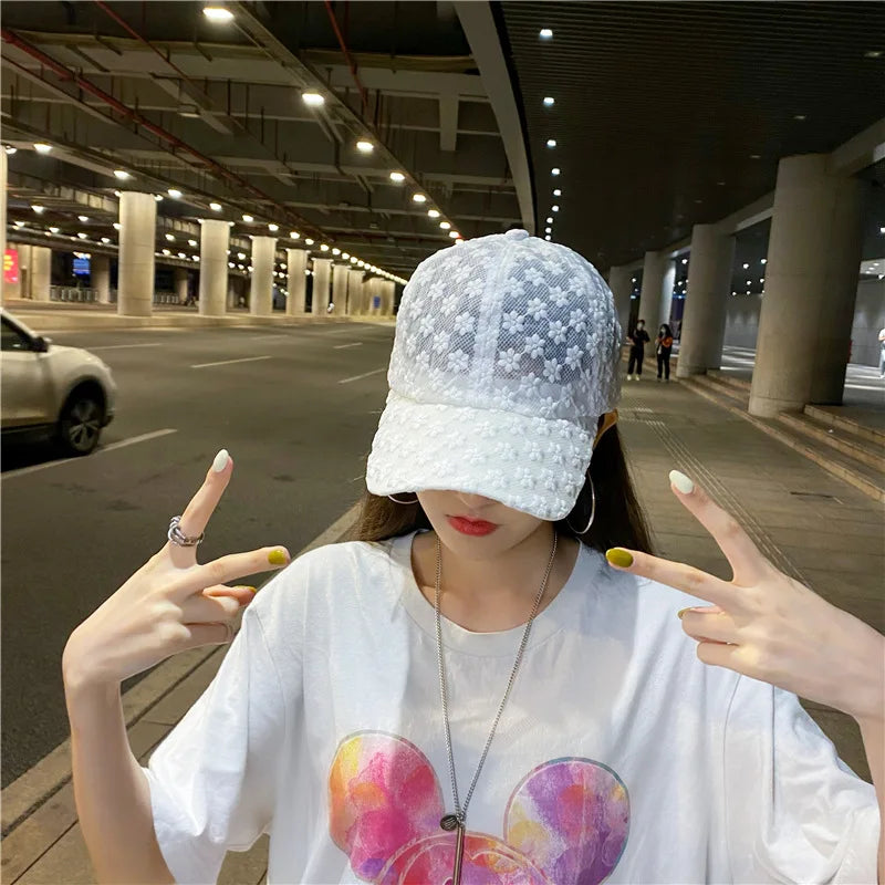 Summer Women Lace Hat Baseball Cap
