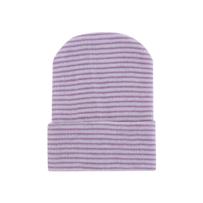 Cute Newborn Baby Hat Infant Girl Boy Comfy Striped Hospital Cap