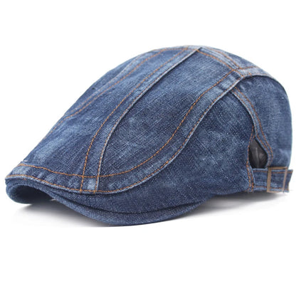 Men Women Casual Unisex Jeans Beret Hat