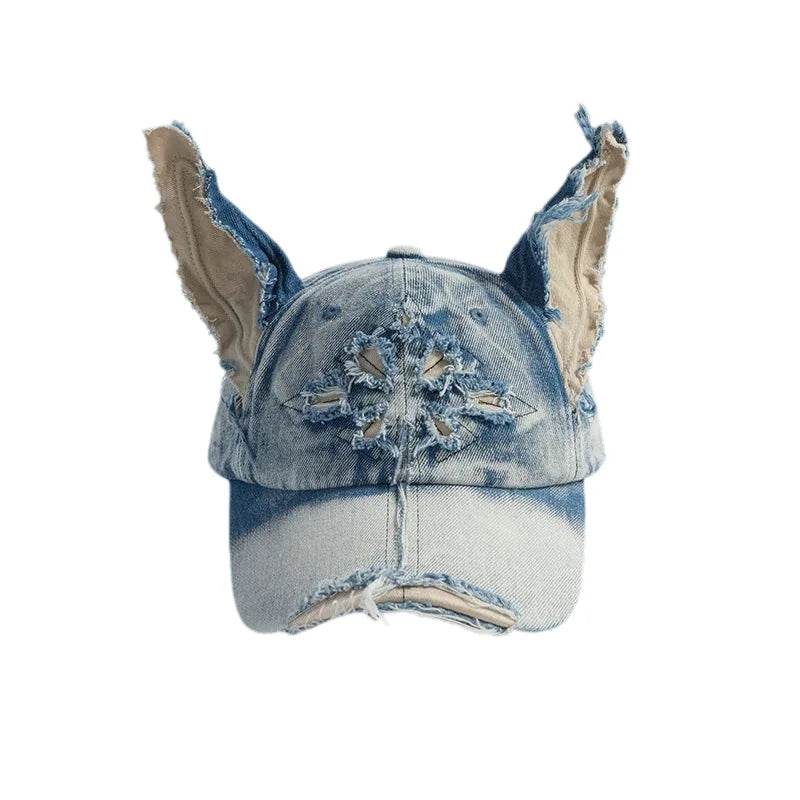Hot Girl Graffiti Jeans Rabbit Ears Cowboy Baseball Hat