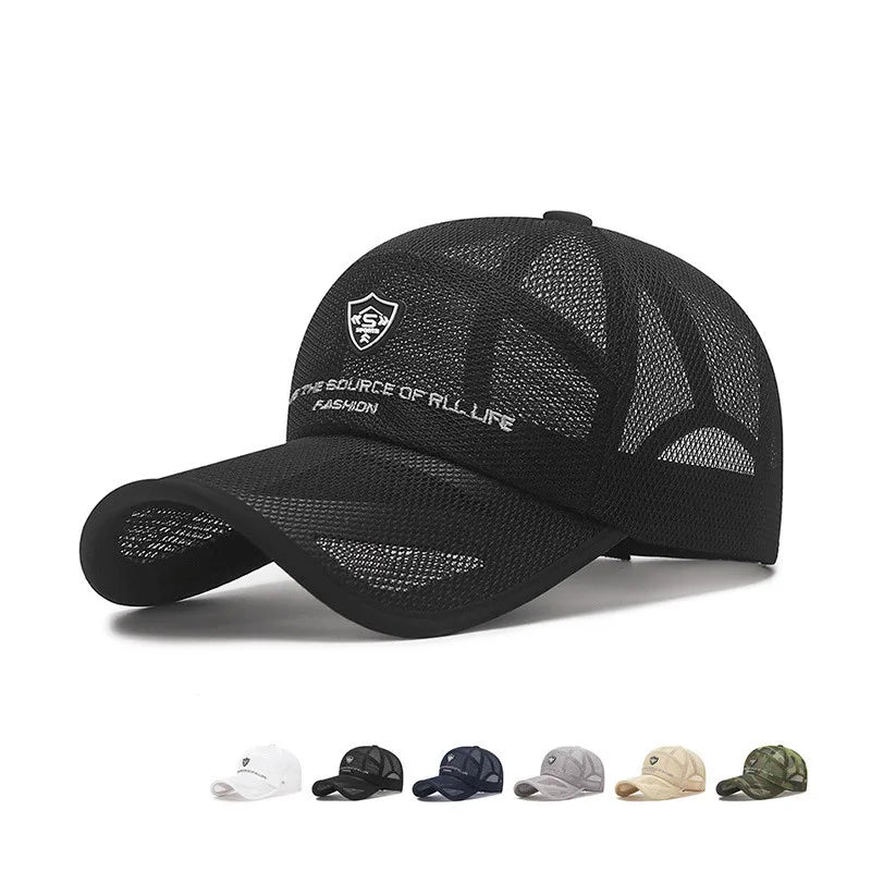 New Summer Women Men Fishing Mesh Sun Hat Caps