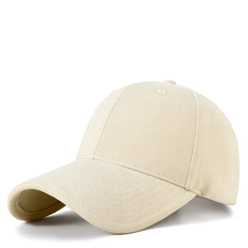 Large Size 6 Panel Dad Hats 100% Cotton Blank Unstructured Baseball Hats