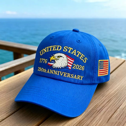 250th Anniversary Hat USA Patriotic Baseball Caps