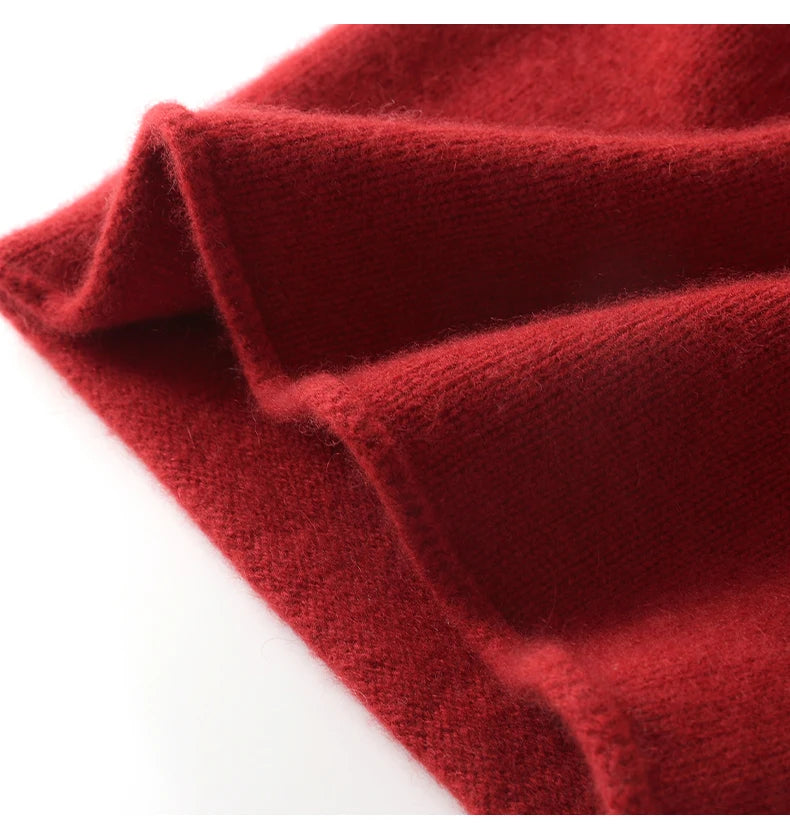 New Winter Cashmere Knitted Unisex Warm Hat High Quality Solid Leisure Sleeve Hat