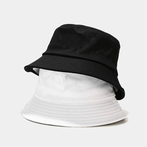 Unisex Simple Summer Solid Cotton Bucket Hat For Women