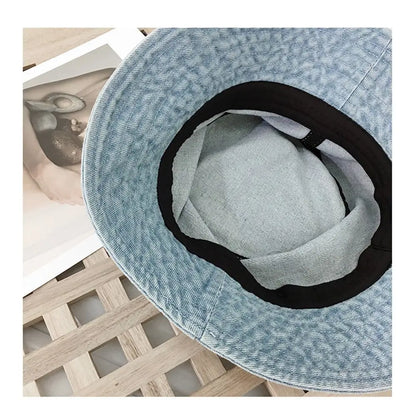 Unisex Cotton Bucket Hats Women Summer Sunscreen Panama Hat