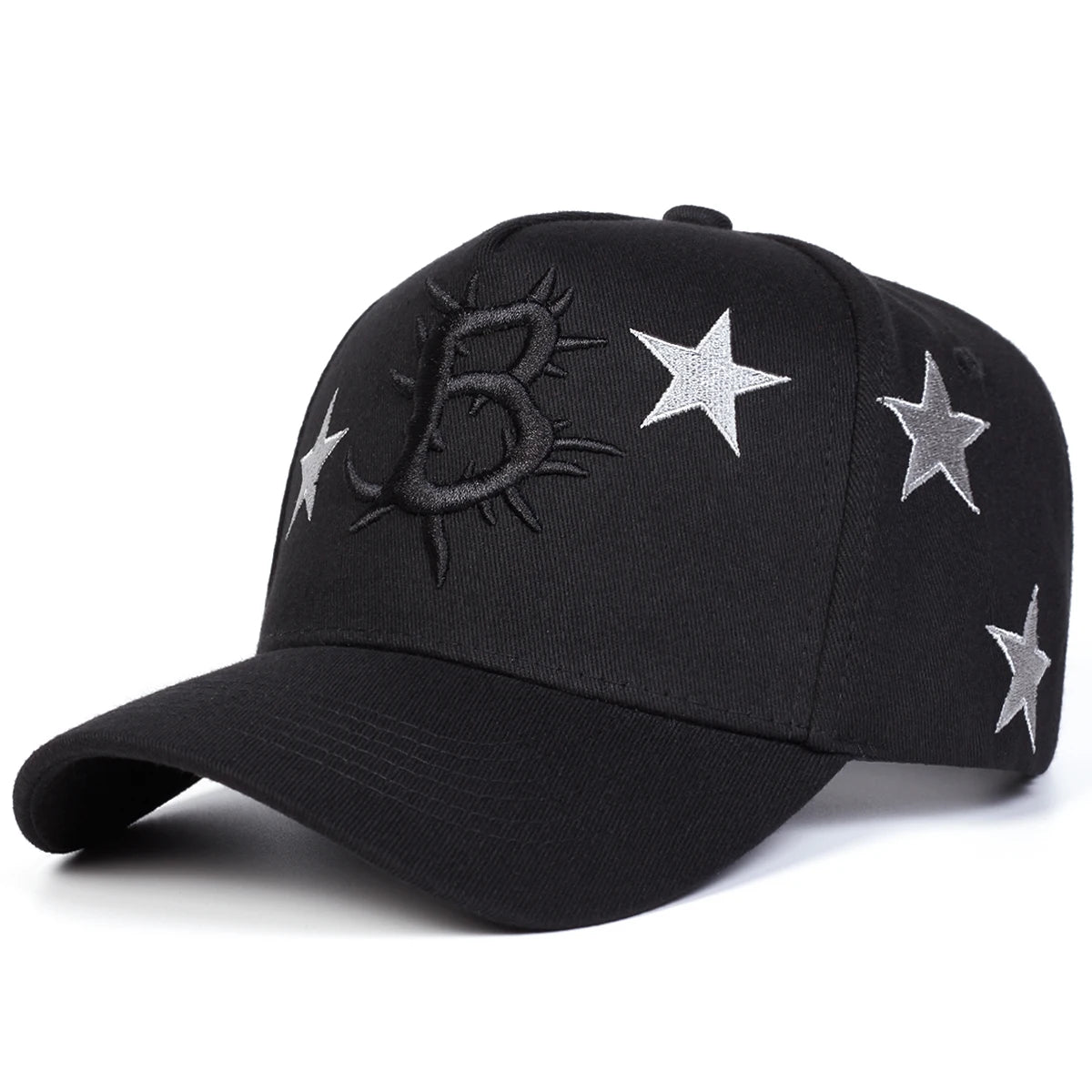 Unisex B Stars Embroidery Baseball Caps Spring Autumn Outdoor Adjustable Casual Hats Sunscreen Hat Sports Cap