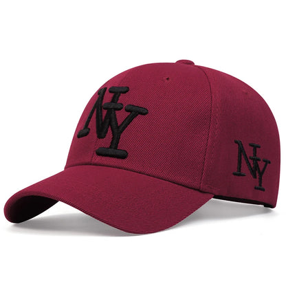 Unisex NY Letter Embroidery Baseball Caps Spring Autumn