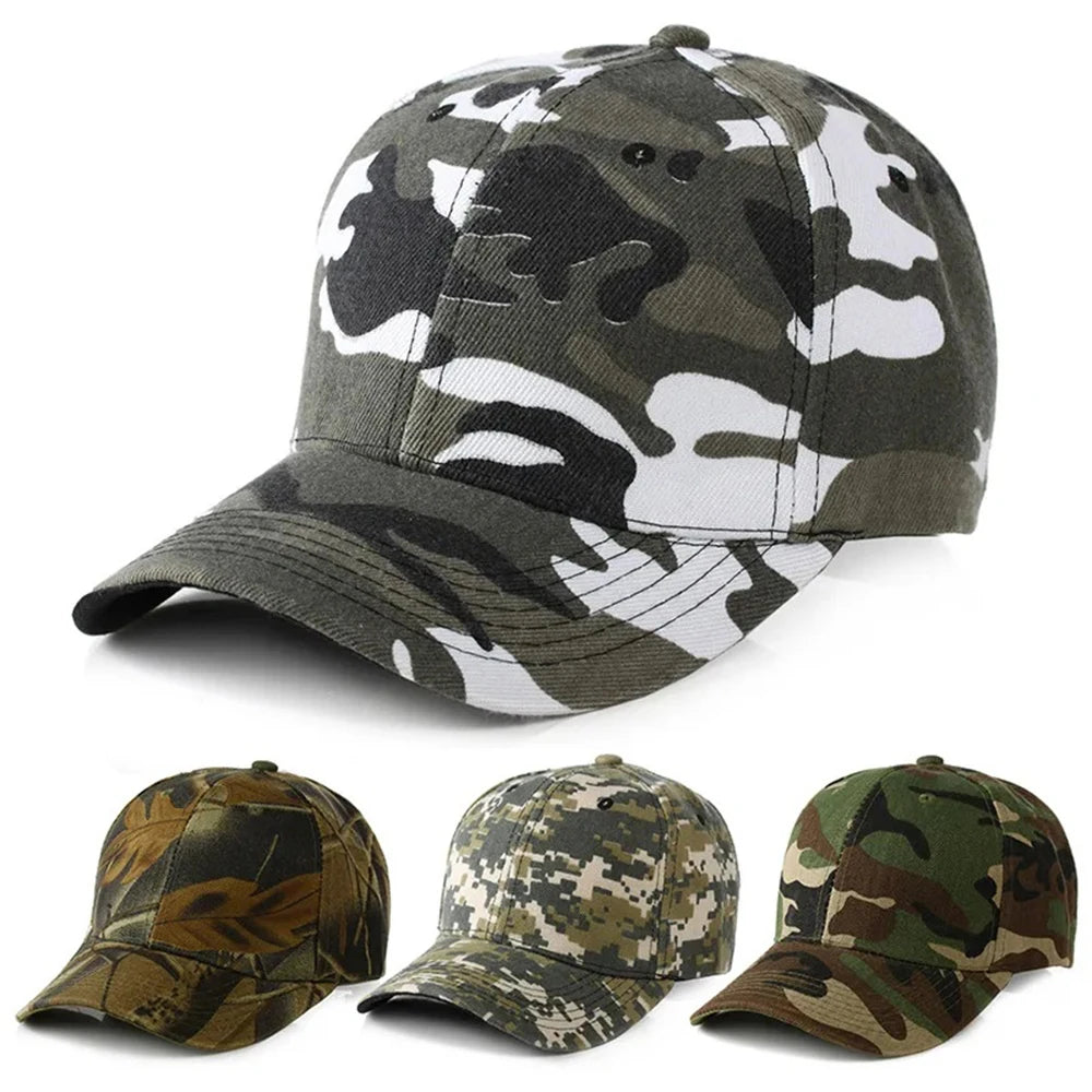 Men Women Camouflage Baseball Cap Outdoor Sun Protection Duckbill Cap For Sports