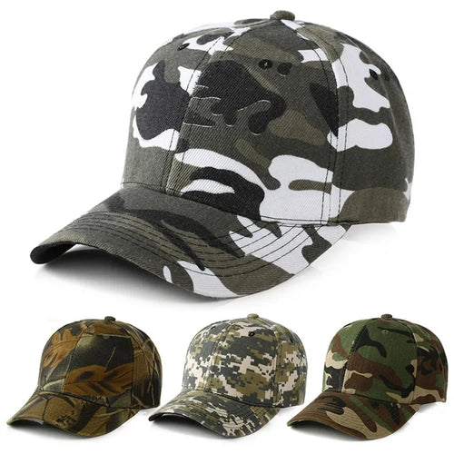 Men Women Camouflage Baseball Cap Outdoor Sun Protection Duckbill Cap For Sports