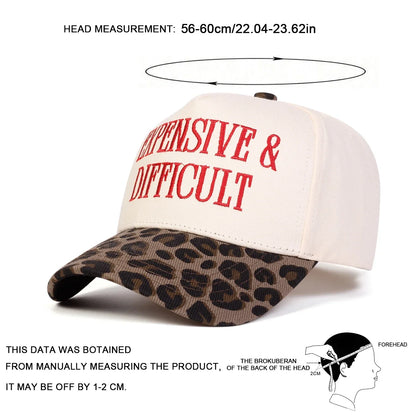 Unisex Expensive Difficul Letter Embroidery Baseball Caps Spring Autumn