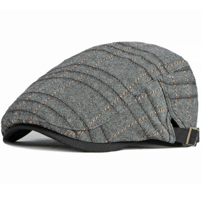 Men Women Artist Painter Plaid Beret Hat