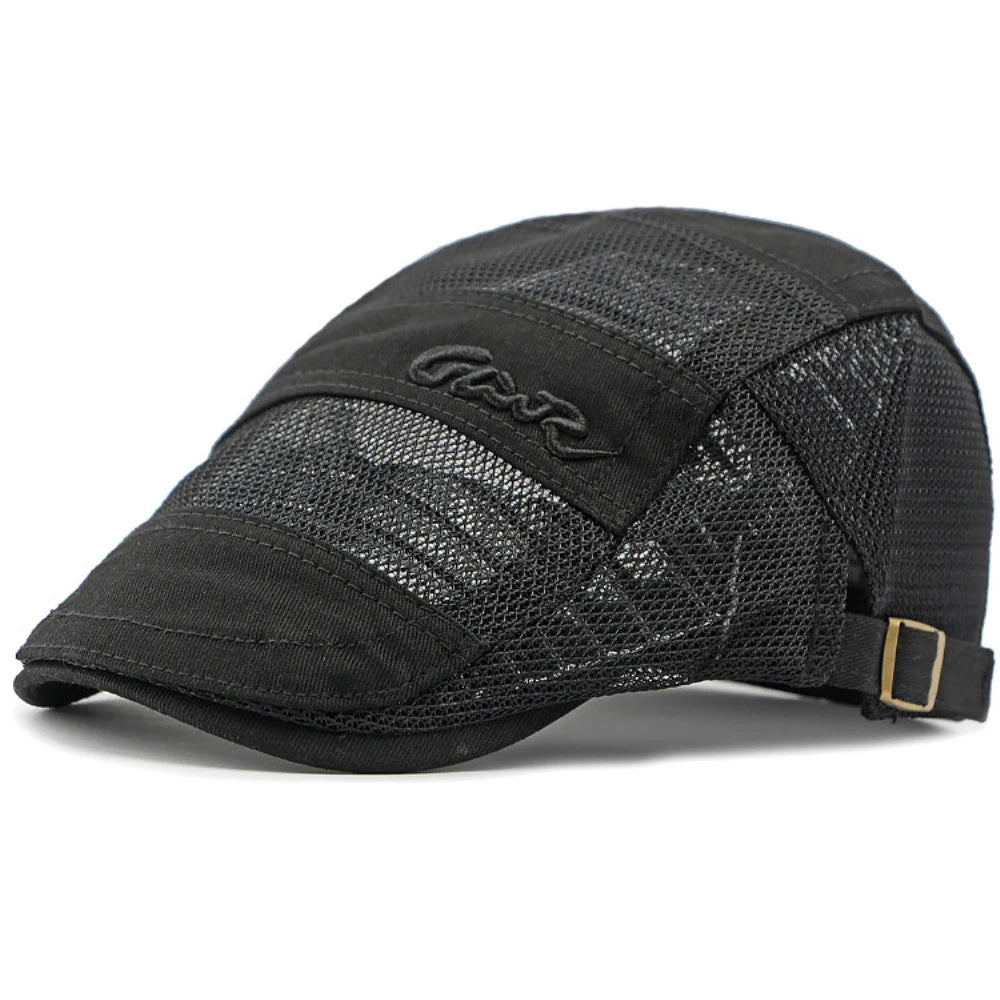 Men Women Spring Summer Mesh Cap Retro Artist Painter Beret Hat