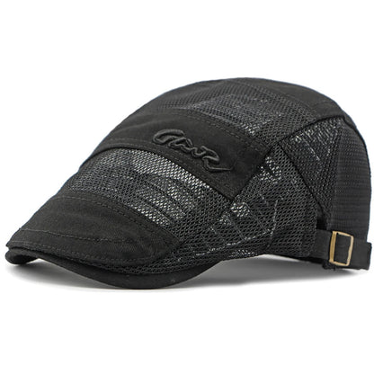 Men Women Spring Summer Mesh Cap Retro Artist Painter Beret Hat