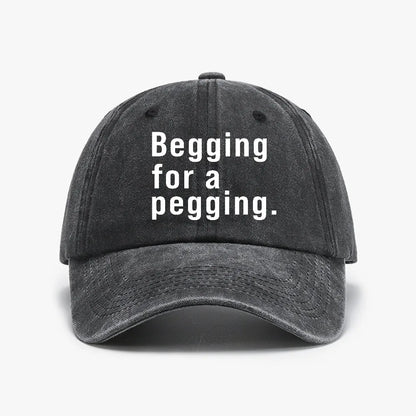 A Pegging Letter Baseball Cap