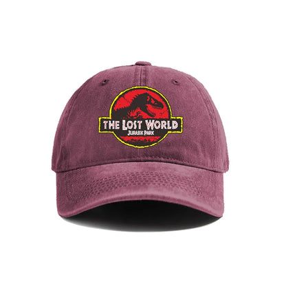 Jurassic Park Baseball Cap Distressed Hats Cap Dinosaur Men
