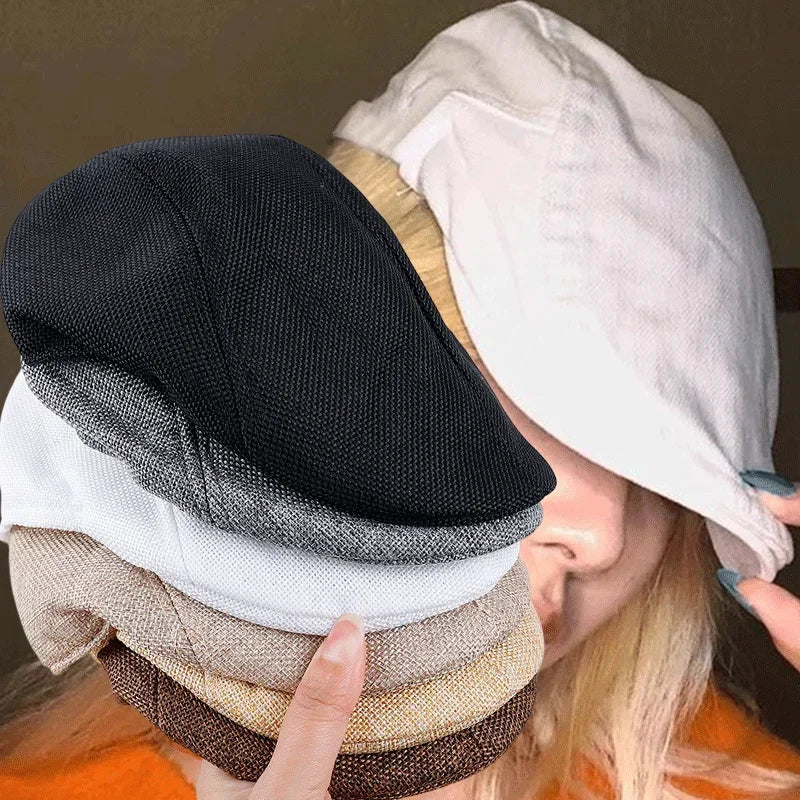 Men Spring And Summer Berets British Style Beret Hat