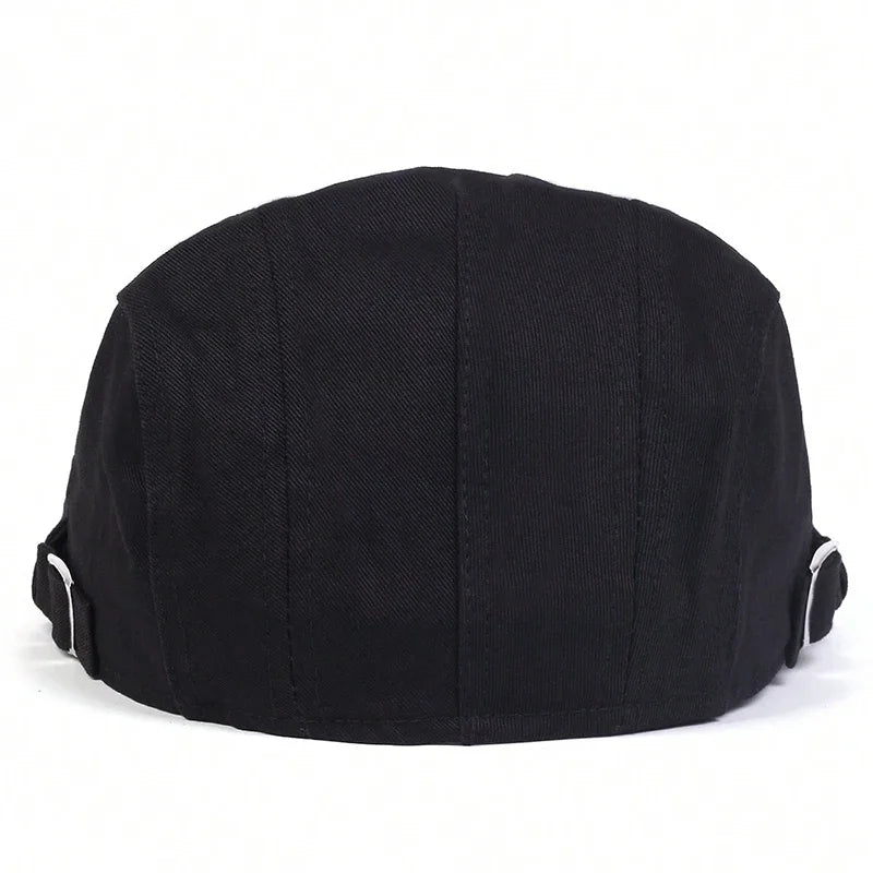 Men Light Board Solid Color Berets Newsboy Caps