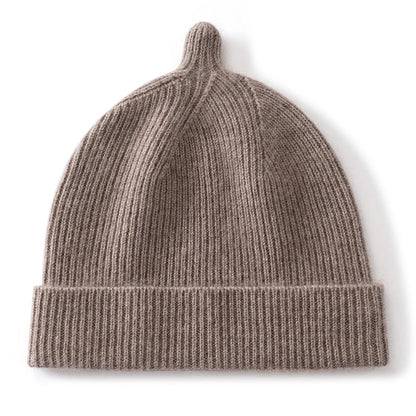 Korean Fashion Cashmere Hats Girls Boys Solid Color Outdoor Warm Caps Kids