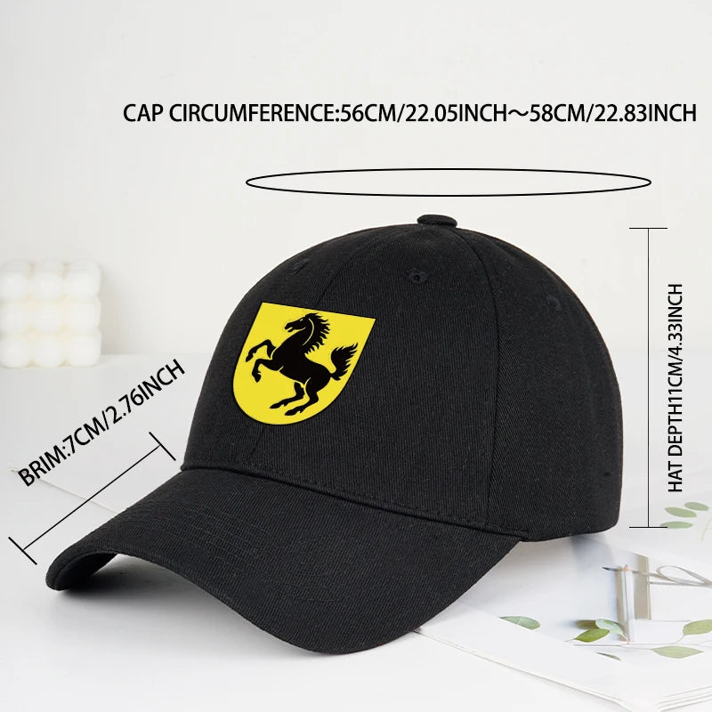 Printed Soft-Top Baseball Cap