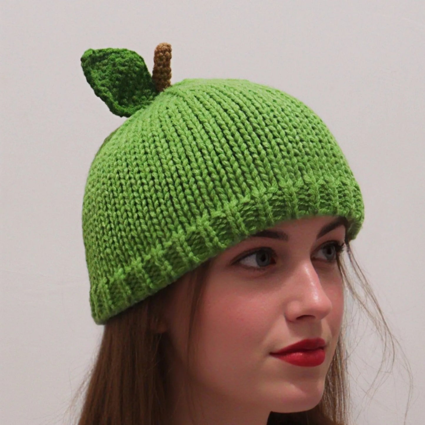 Warm Knitted Fruit Shaped Hat Apple/ Strawberry/ Pineapple/ Grape 4 Colors Optional