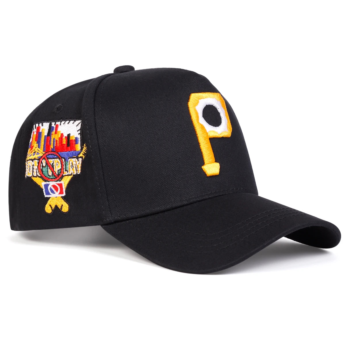 Unisex Personalized P Letter Embroidery Baseball Caps Spring Autumn