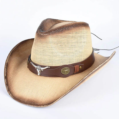 Western Chapeau Cowboy Hats Women Men Straw Sun Hat 2026