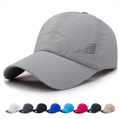 Summer Outdoor Sun Hats Quick Dry Women Men Golf Fishing  Adjustable Unisex Baseball Cap