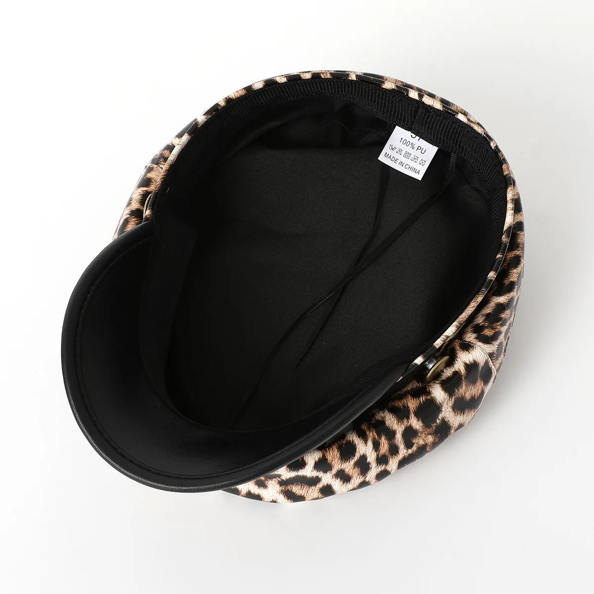 Vintage Leopard Print Berets For Women Fashion Y2k Flat Army Cap Salor Hat