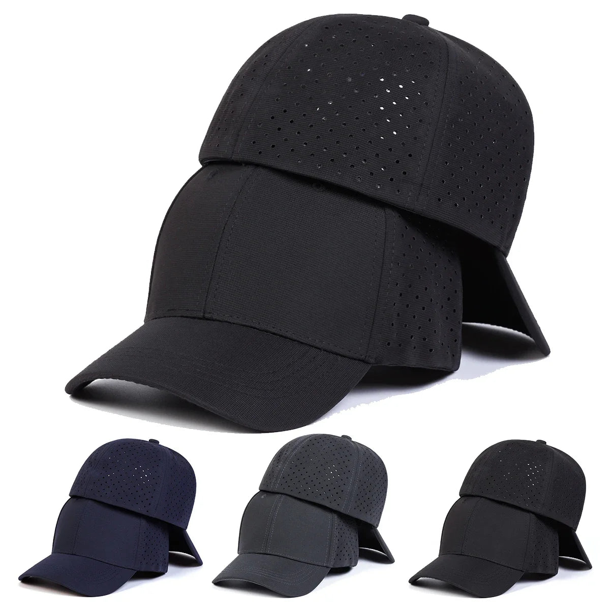 Unisex Light Plate Rear Sealing Breathable Baseball Net Caps
