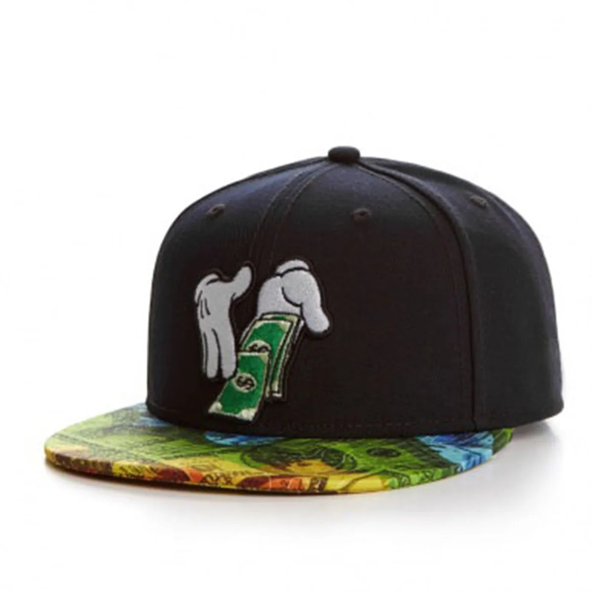 White Embroidered Prayer Hands Cap