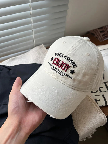 Letter Embroidery Baseball Hat for Men Women