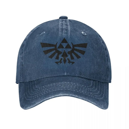 The  Of Logo Baseball Cap Vintage Distressed Denim