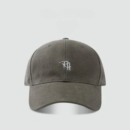 Korean Style RH Letter Embroidery Baseball Cap
