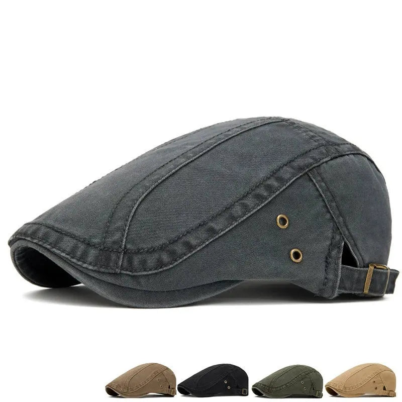 Four Seasons Cotton Print Newsboy Caps Flat Cap