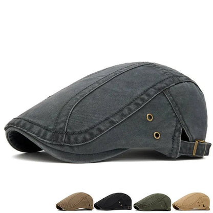 Four Seasons Cotton Print Newsboy Caps Flat Cap