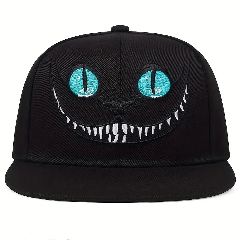 Unisex Cartoon Cat Embroidery Hip-Hop Hats