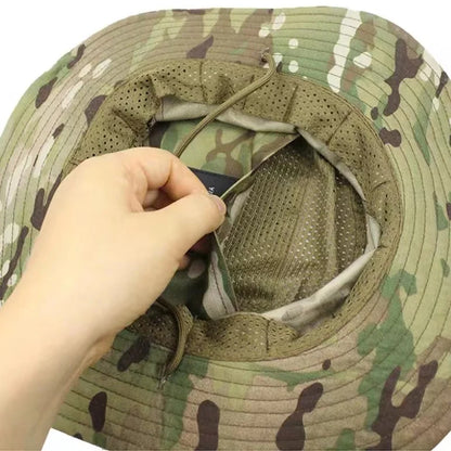 New Camo Tactical Enthusiasts Square Pocket Bonnie Cap Outdoor