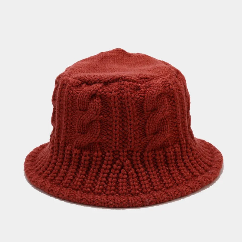Windproof Winter Fisherman Beanie, Handwoven Wool Hat