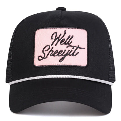 Unisex Well Sheeyit Embroidery Baseball Net Caps Spring and Summer