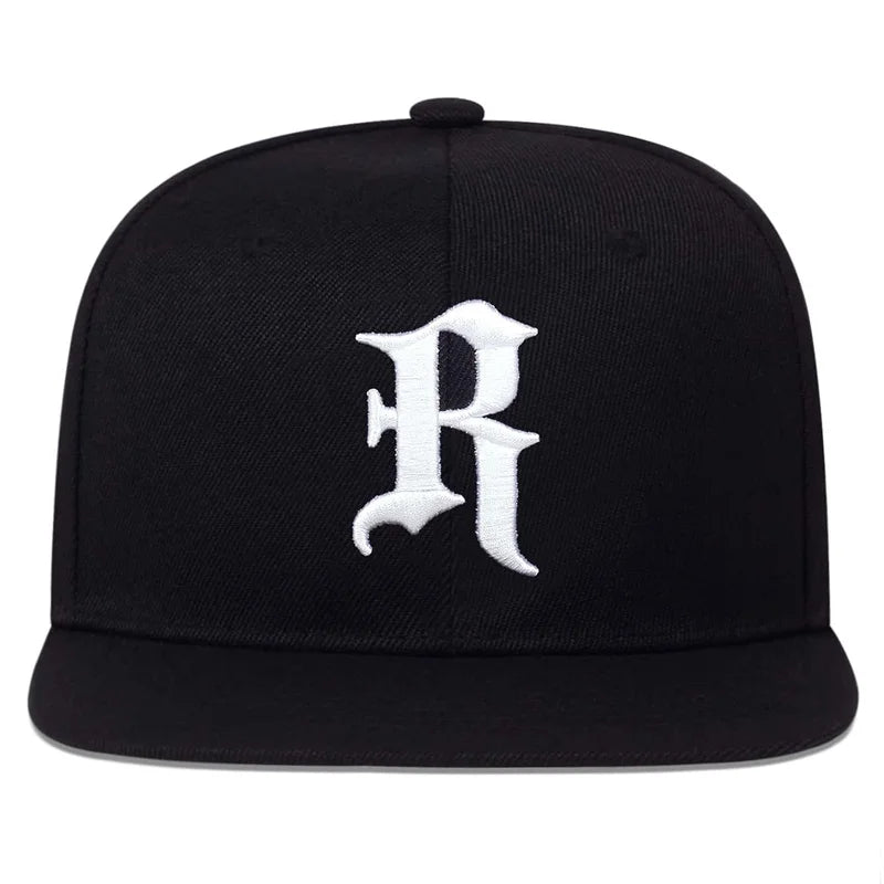 Unisex R Letter Side Planet Embroidery Hip Hop Hats Autumn Adjustable Casual Outdoor Sunscreen Hat