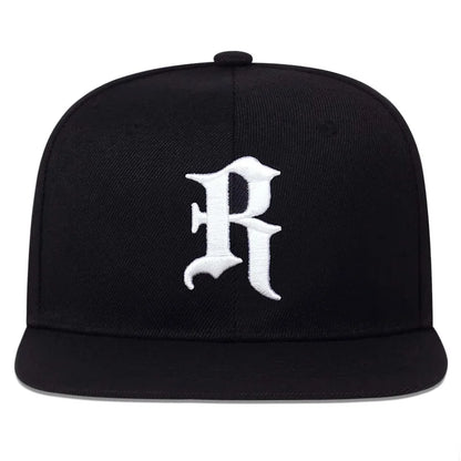 Unisex R Letter Side Planet Embroidery Hip Hop Hats Autumn Adjustable Casual Outdoor Sunscreen Hat