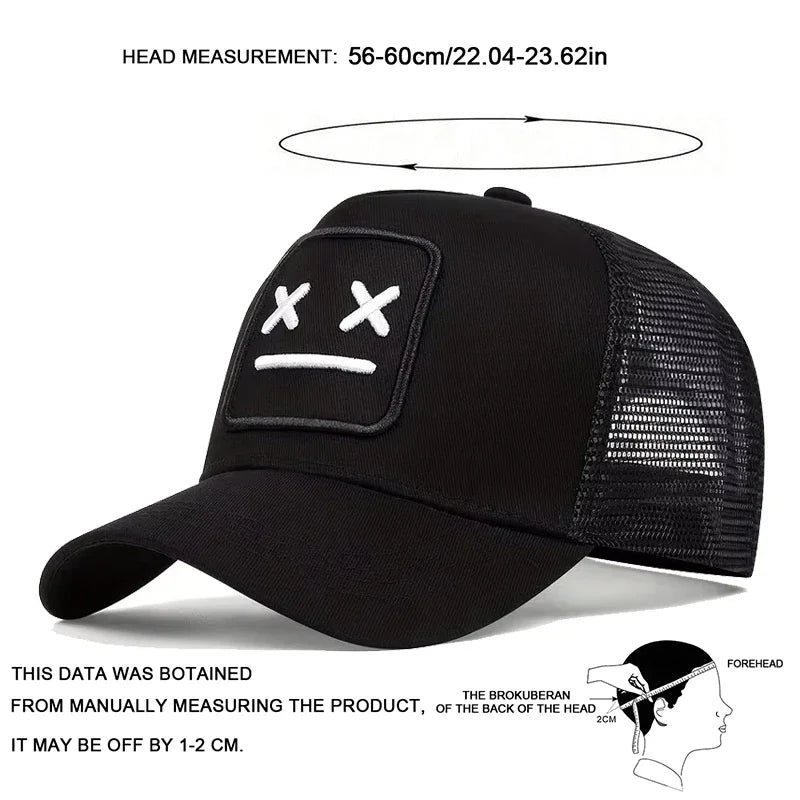 Unisex XX Embroidery Baseball Net Caps Casual Hats Spring and Summer